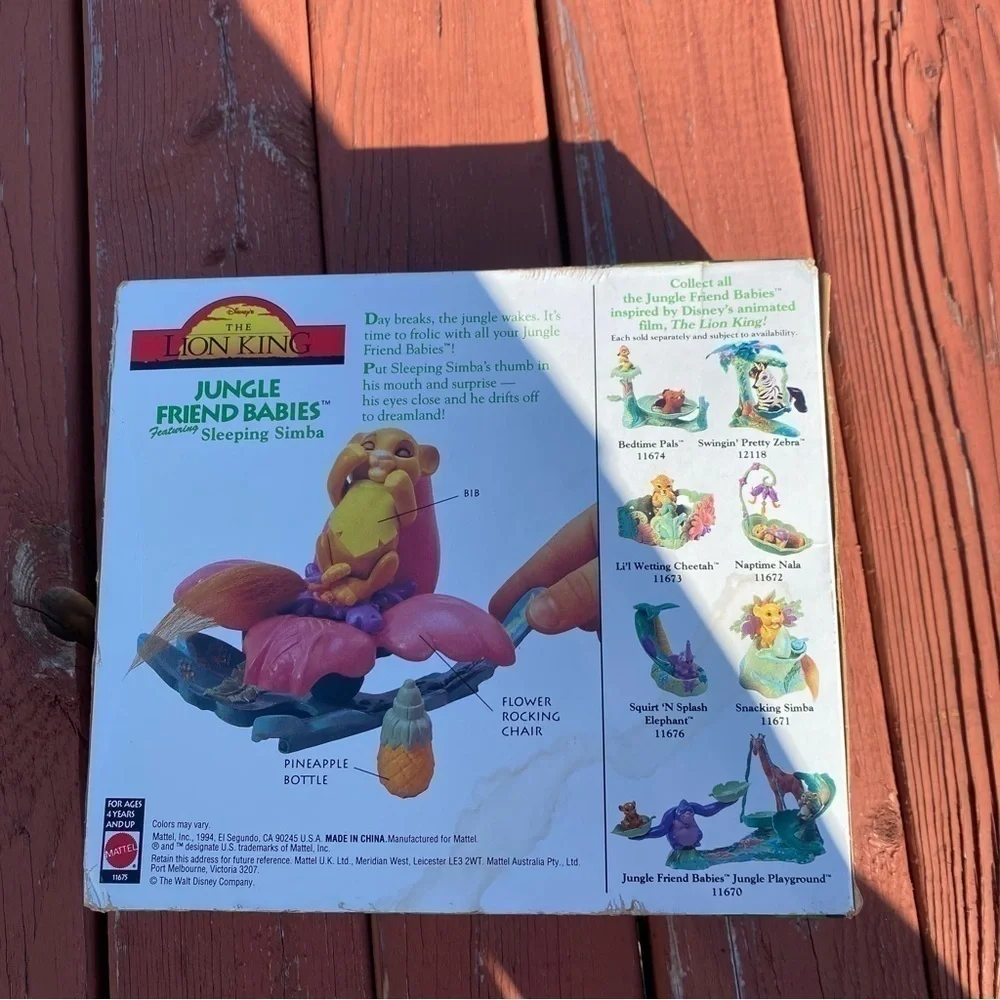 Vintage Lion King Jungle Friend Babies NEW Sleeping Simba Kids Toy Disney